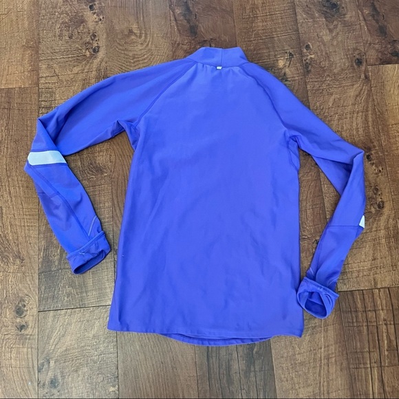 Nike Womens activewear long sleeve LS shirt Sz small indigo reflective - Picture 6 of 6